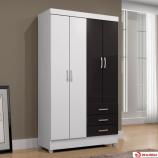 Guarda Roupa Delta 4 Portas 3 Gavetas
