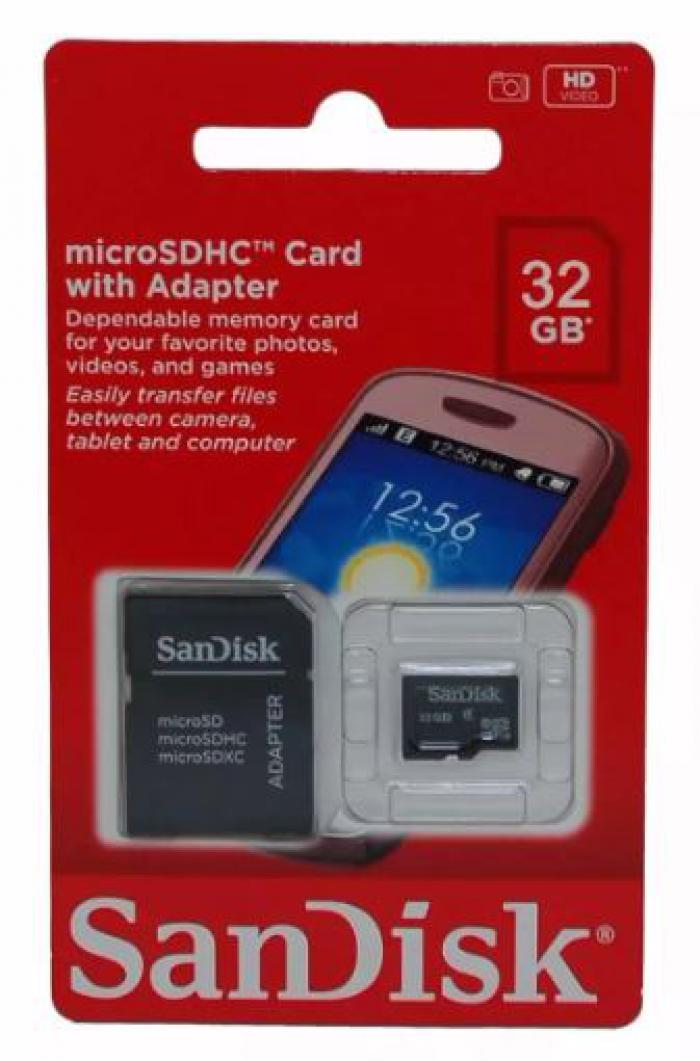 Cartão de Memória 32GB Micro SD - Sandisk