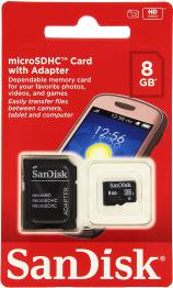 Cartão de Memória 8GB Micro SD - Sandisk