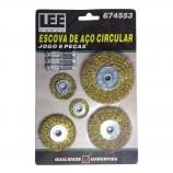 Escova De Aço Circular Jogo 8 Peças 674553 Lee Tools
