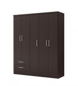 Guarda-Roupa modelo Contentto 585 com 5 portas - Tabaco Fosco